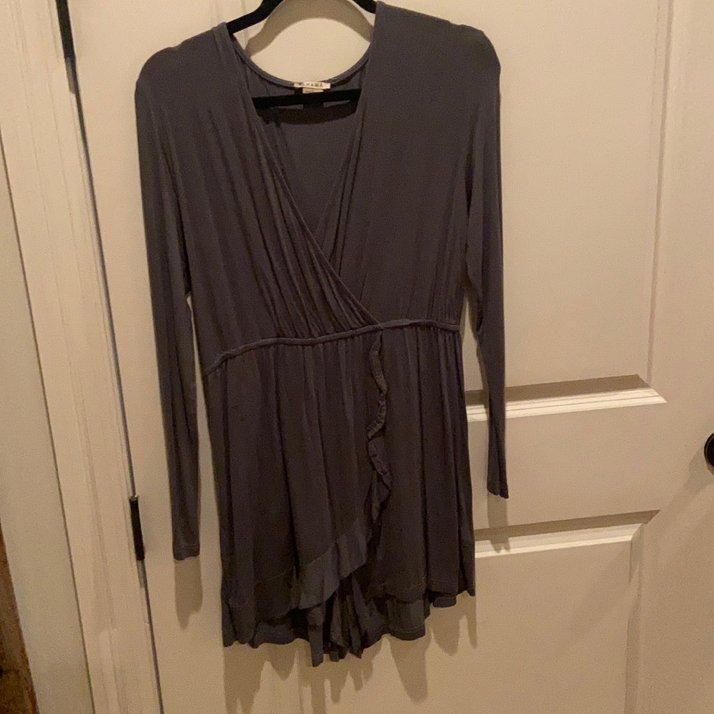 Gray long sleeve romper. Size large.